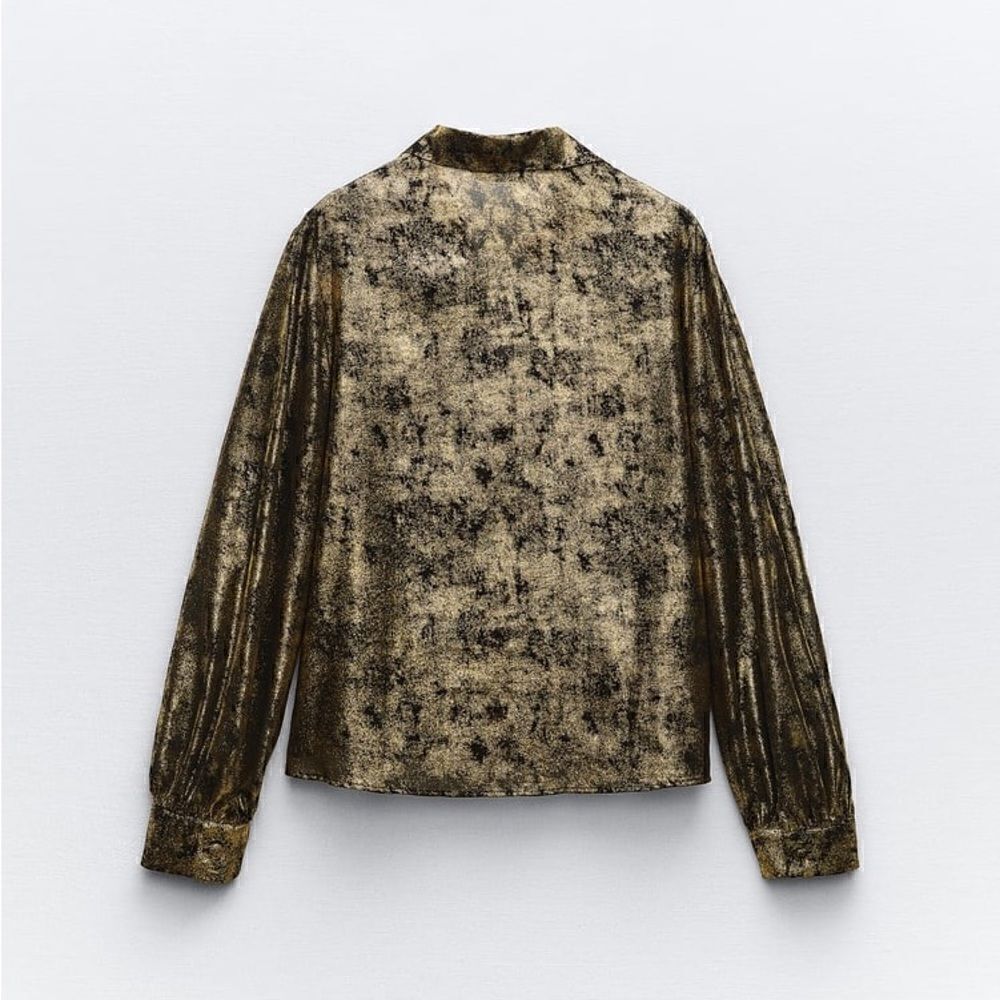 ZARA FOIL SHIRT - Picture 5 of 7
